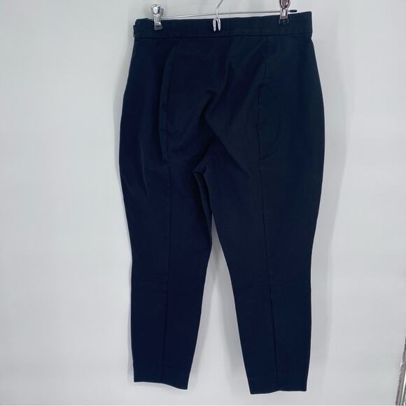 Everlane Pants Black Curvy Side Zip Stretch Office Quiet Luxury Cropped 8 - Picture 5 of 12